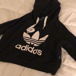 Cropped adidas hoodie sweatshirt. Open to offers